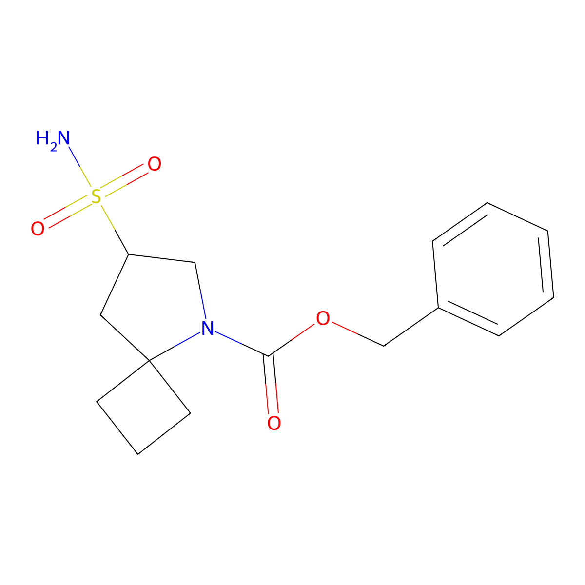 Benzyl 7-sulfamoyl-5-azaspiro[3.4]octane-5-carboxylate molecular structure, CAS 2580253-70-7