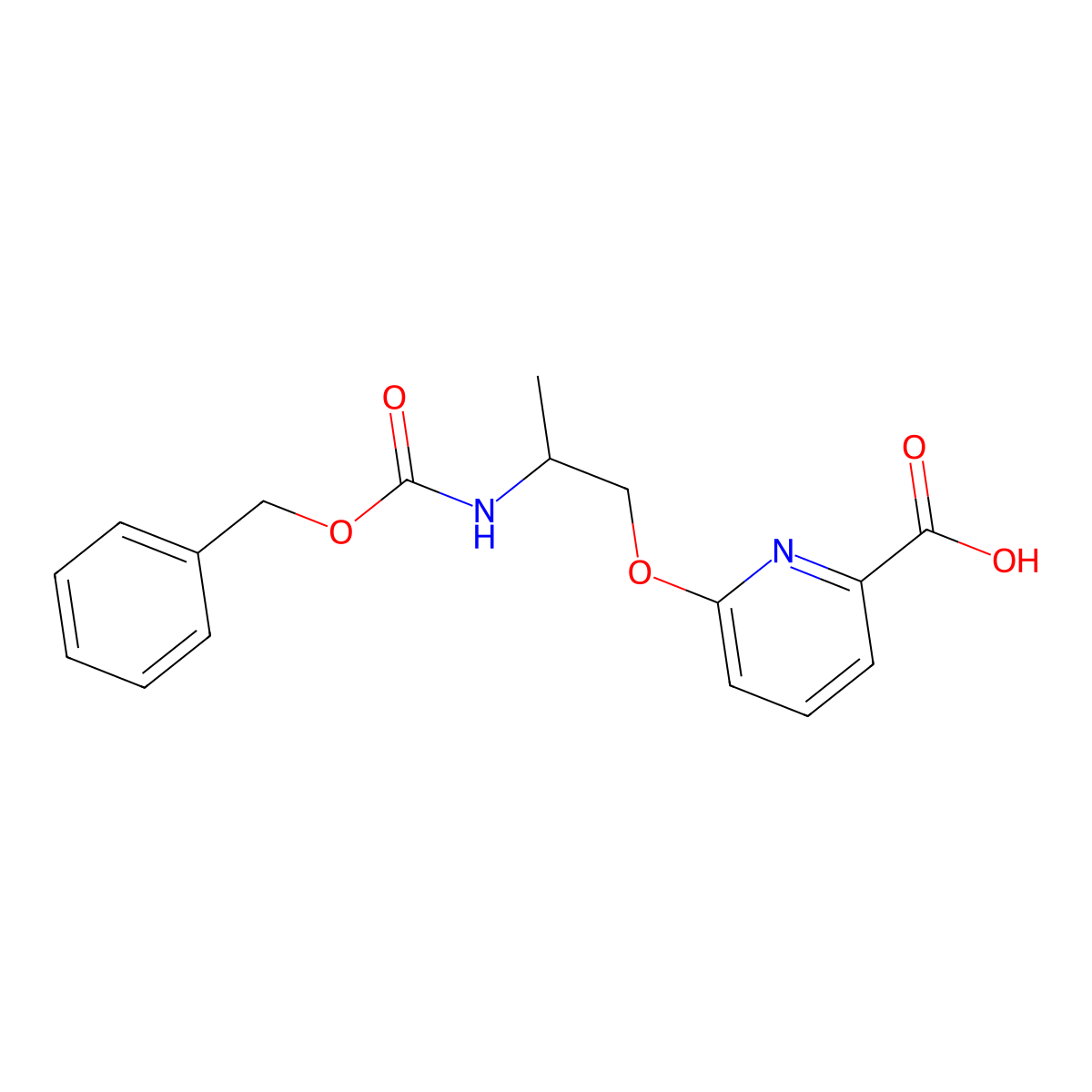 6-(2-{[(Benzyloxy)carbonyl]amino}propoxy)pyridine-2-carboxylic acid molecular structure, CAS 2580253-83-2