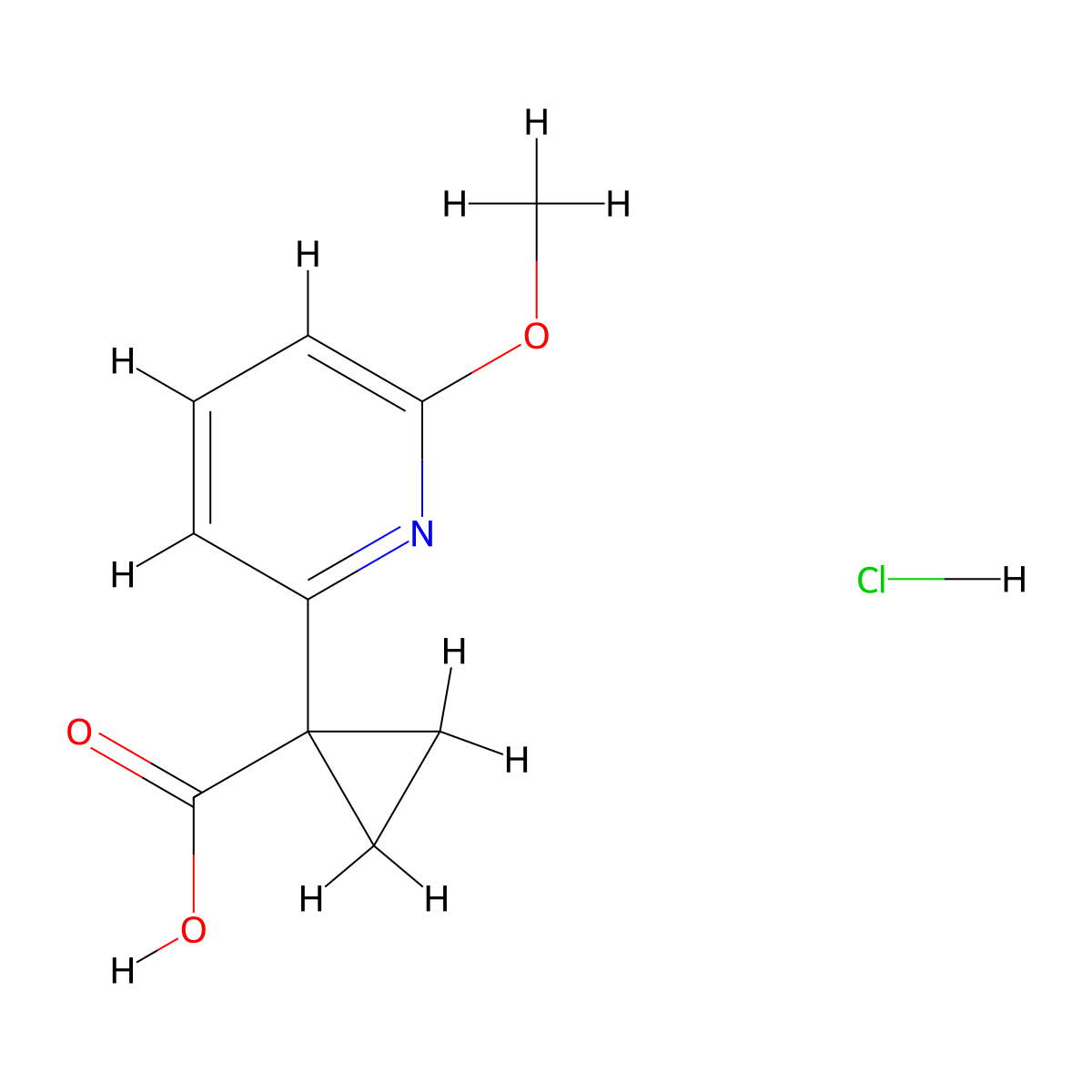 1-(6-Methoxypyridin-2-yl)cyclopropane-1-carboxylic acid hydrochloride molecular structure, CAS 2580253-84-3