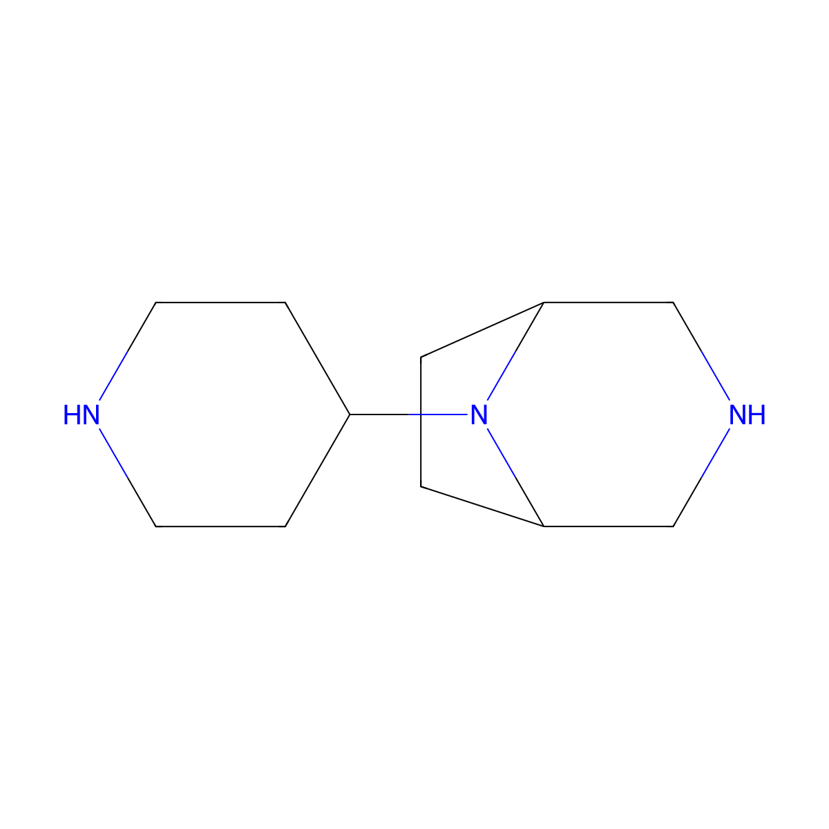 8-(Piperidin-4-yl)-3,8-diazabicyclo[3.2.1]octane molecular structure, CAS 2580254-21-1