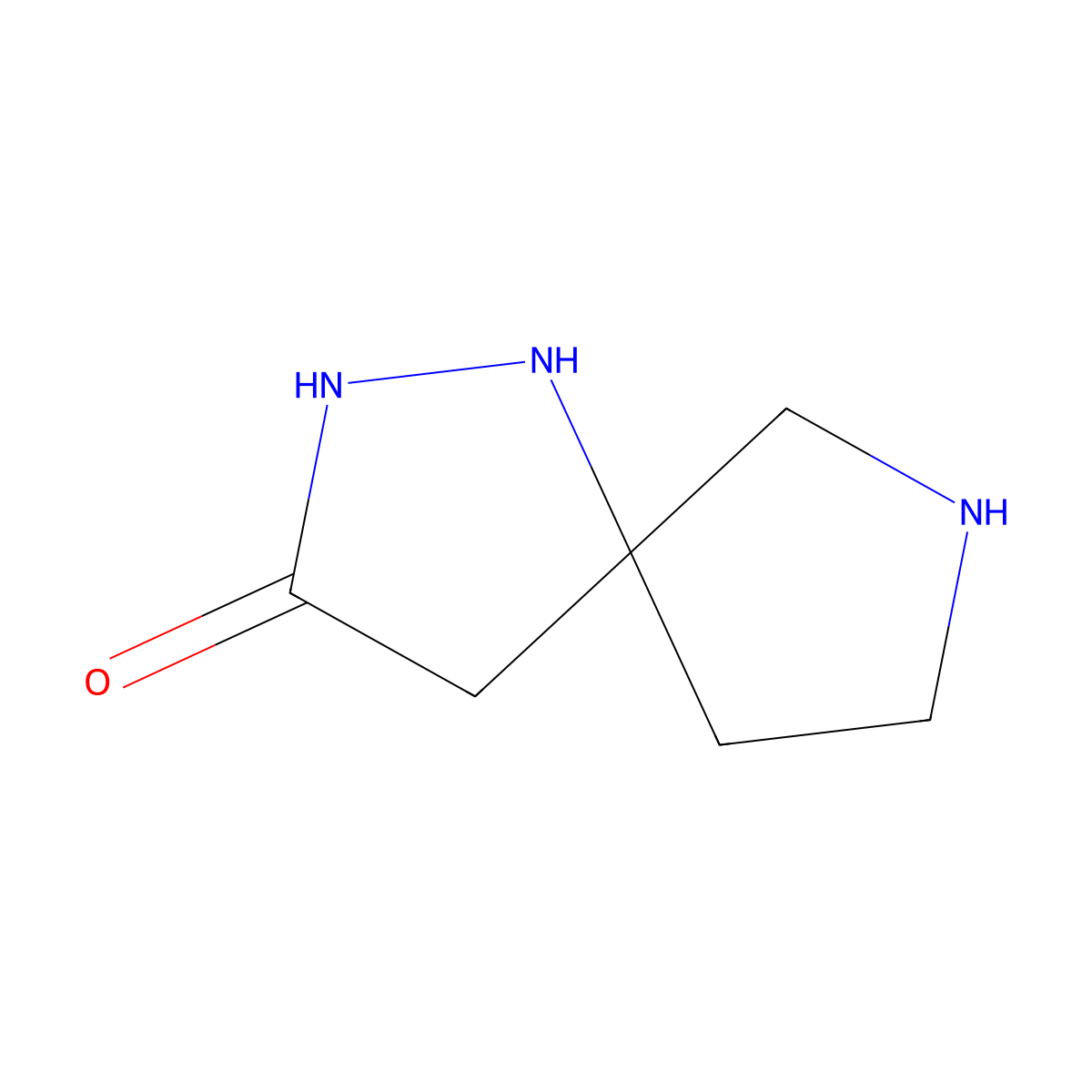 1,2,7-Triazaspiro[4.4]nonan-3-one molecular structure, CAS 2580254-33-5