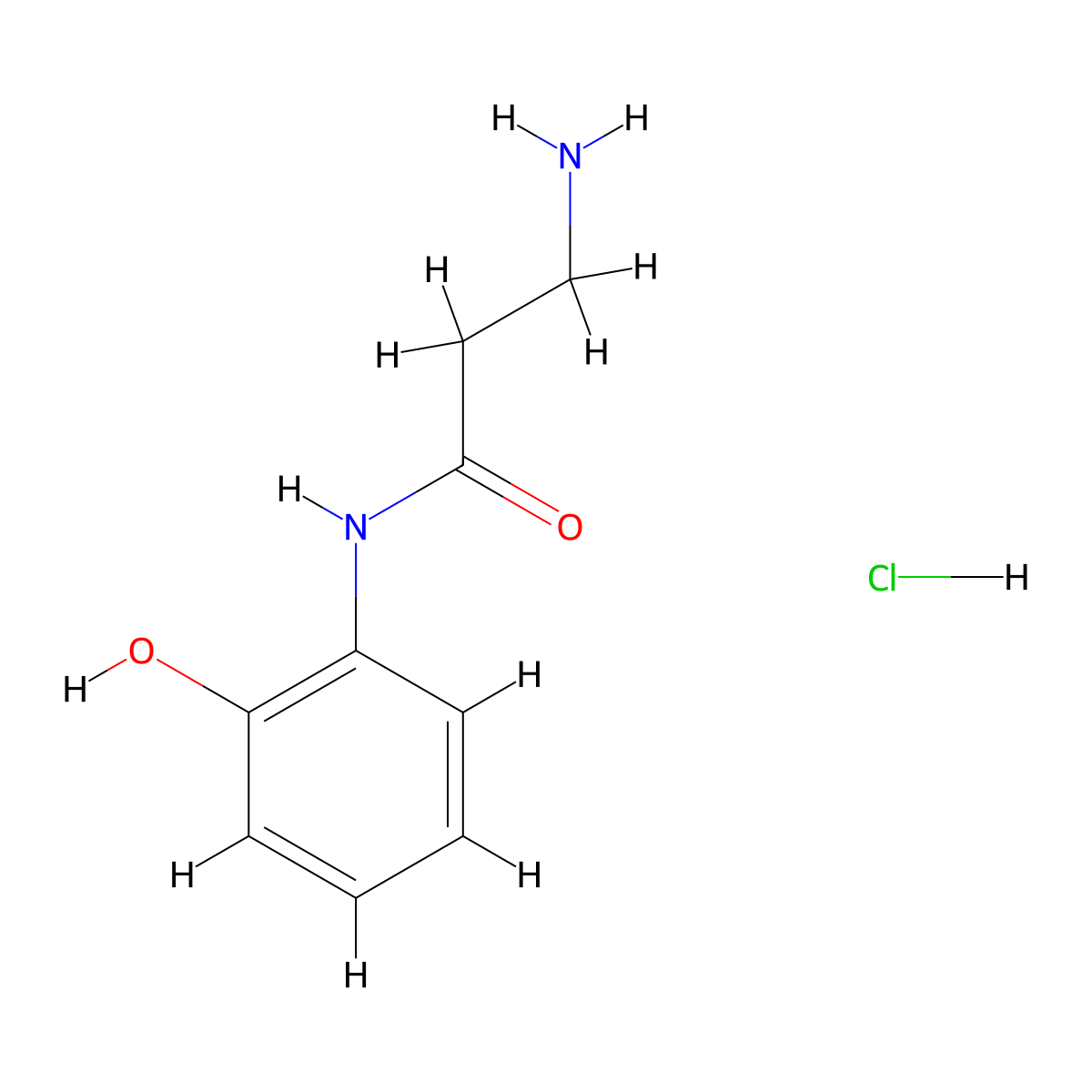 3-Amino-n-(2-hydroxyphenyl)propanamide hydrochloride molecular structure, CAS 2580254-34-6