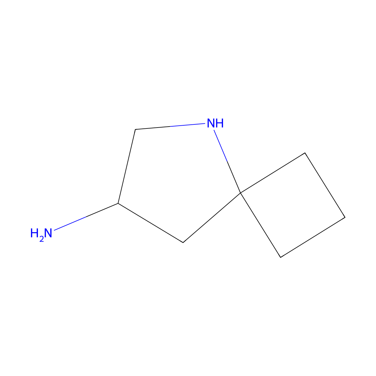 5-Azaspiro[3.4]octan-7-amine molecular structure, CAS 2580254-94-8