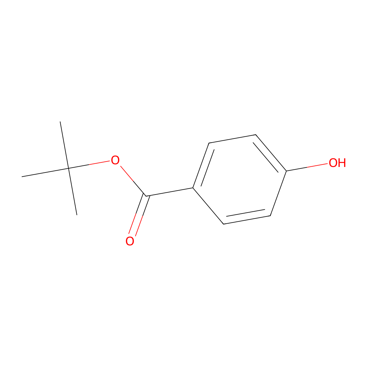 tert-Butyl 4-hydroxybenzoate molecular structure, CAS 25804-49-3