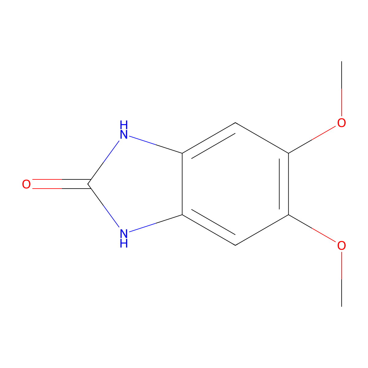5,6-dimethoxy-1H-benzo[d]imidazol-2(3H)-one molecular structure, CAS 25808-66-6