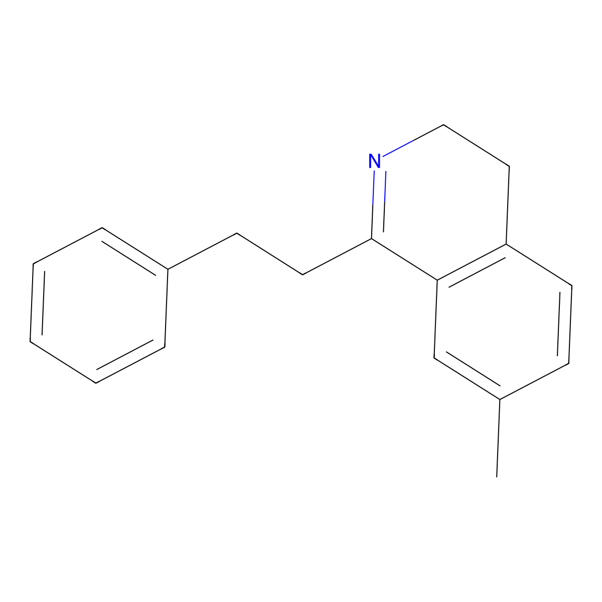 7-Methyl-1-(2-phenylethyl)-3,4-dihydroisoquinoline molecular structure, CAS 2581064-30-2