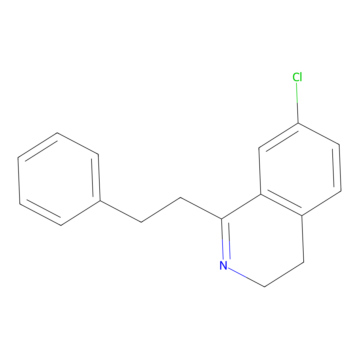 7-Chloro-1-(2-phenylethyl)-3,4-dihydroisoquinoline molecular structure, CAS 2581064-31-3