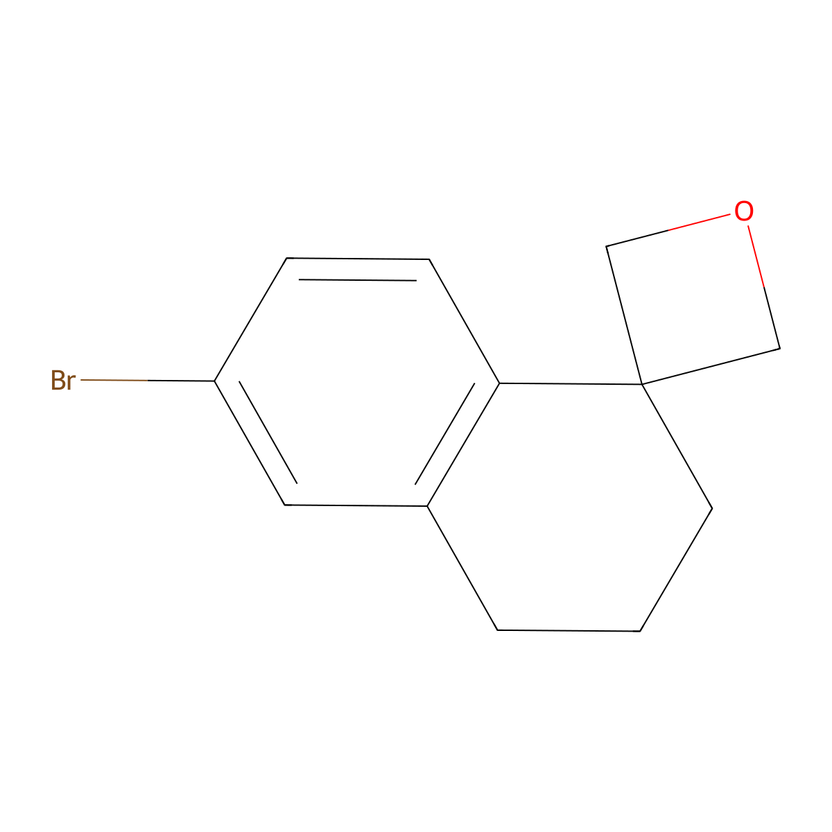 6'-Bromospiro[oxetane-3,1'-tetralin] molecular structure, CAS 2581065-43-0