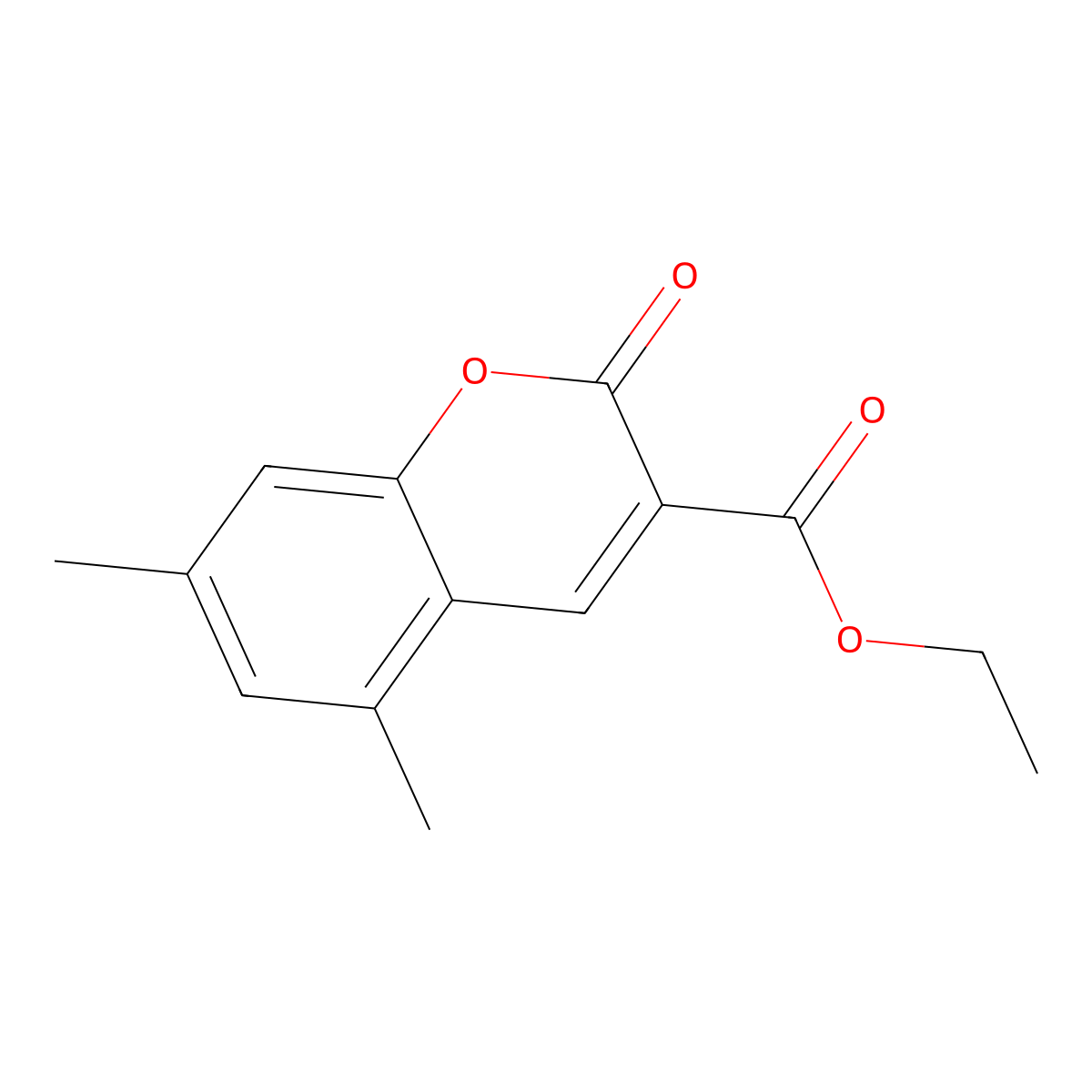 Ethyl 5,7-dimethyl-2-oxo-2H-chromene-3-carboxylate molecular structure, CAS 25816-59-5