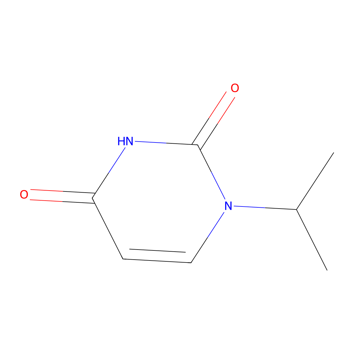 1-Isopropylpyrimidine-2,4(1H,3H)-dione molecular structure, CAS 25818-96-6