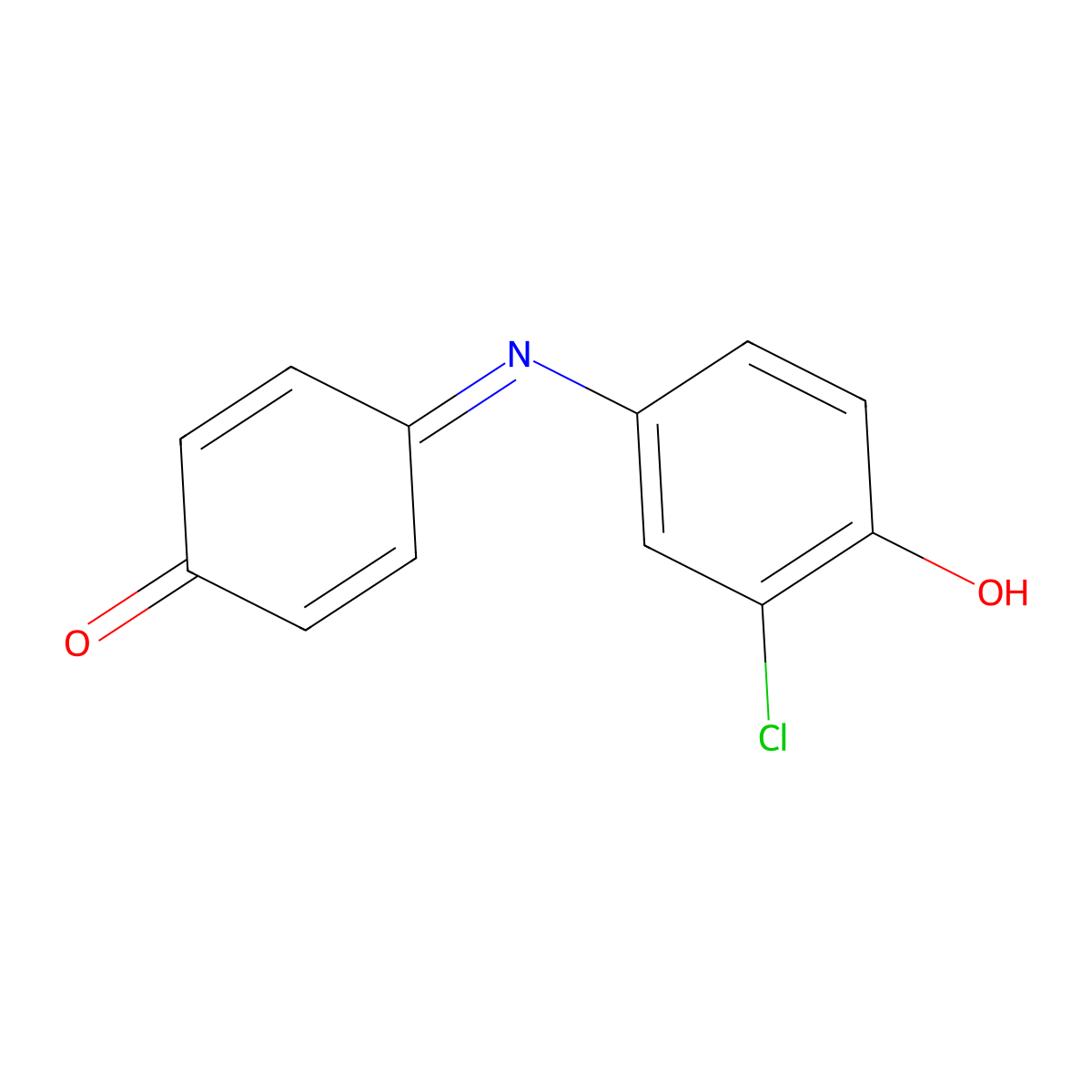 O-Chlorophenolindophenol molecular structure, CAS 2582-41-4