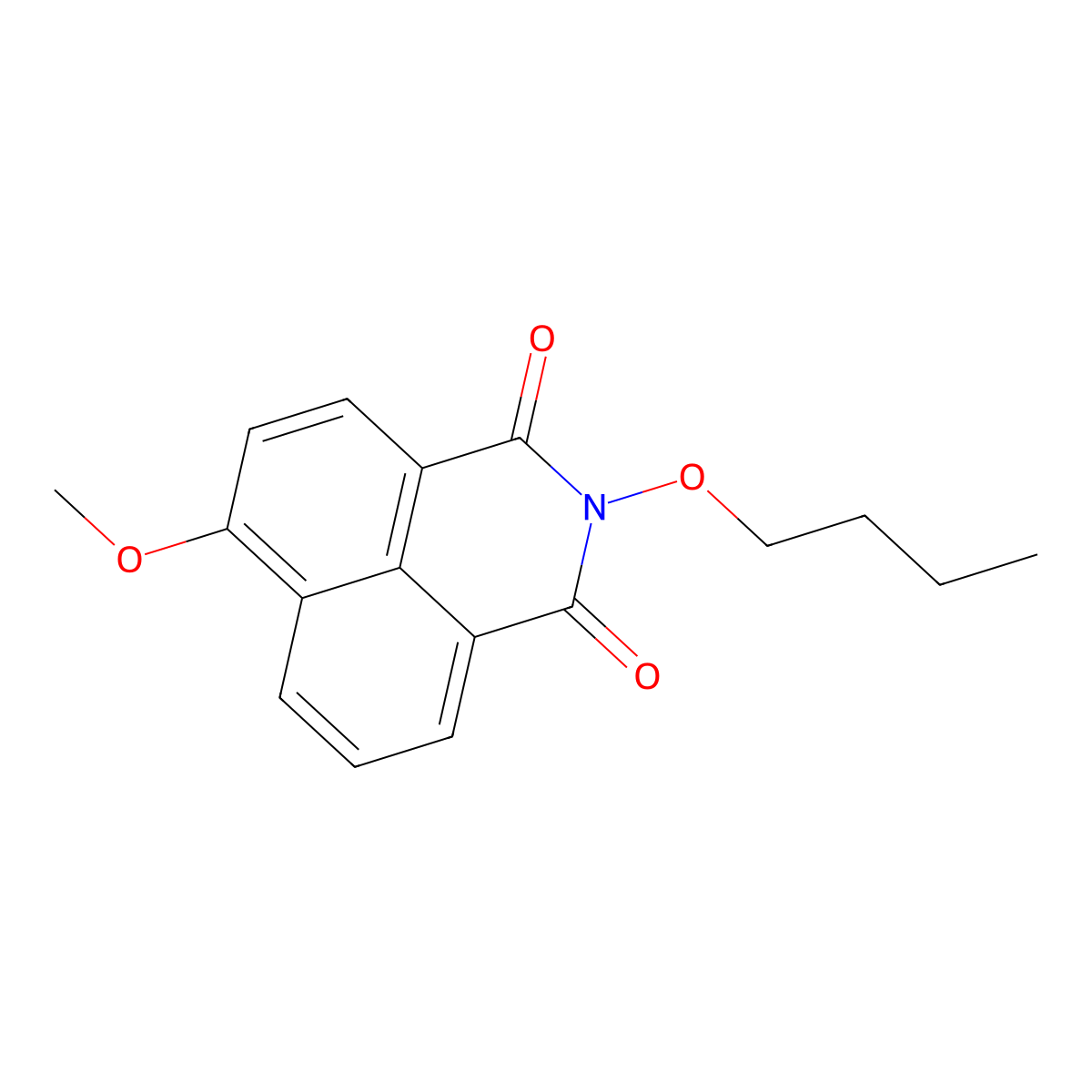 N-Butoxy-4-methoxynaphthoimide molecular structure, CAS 25826-31-7