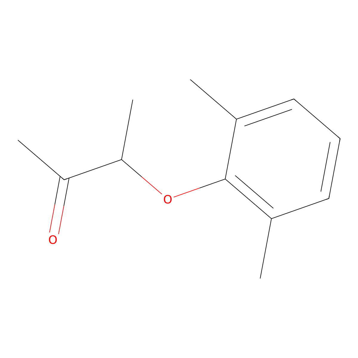 3-(2,6-Dimethylphenoxy)-2-butanone molecular structure, CAS 25826-38-4