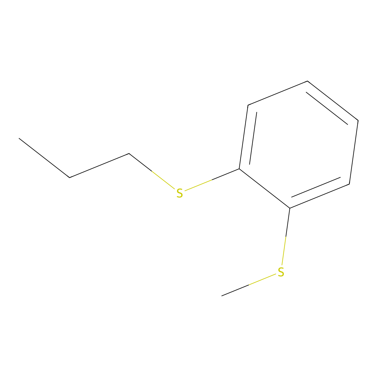 Propyl[2-(methylthio)phenyl] sulfide molecular structure, CAS 258261-87-9