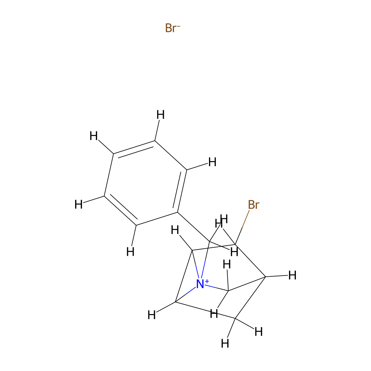 1-Benzyl-3-bromo-1-azoniatricyclo[2.2.1.0(2,6)]heptanebromide molecular structure, CAS 258264-42-5