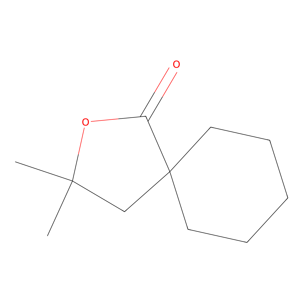 3,3-Dimethyl-2-oxaspiro[4.5]decan-1-one molecular structure, CAS 258264-45-8
