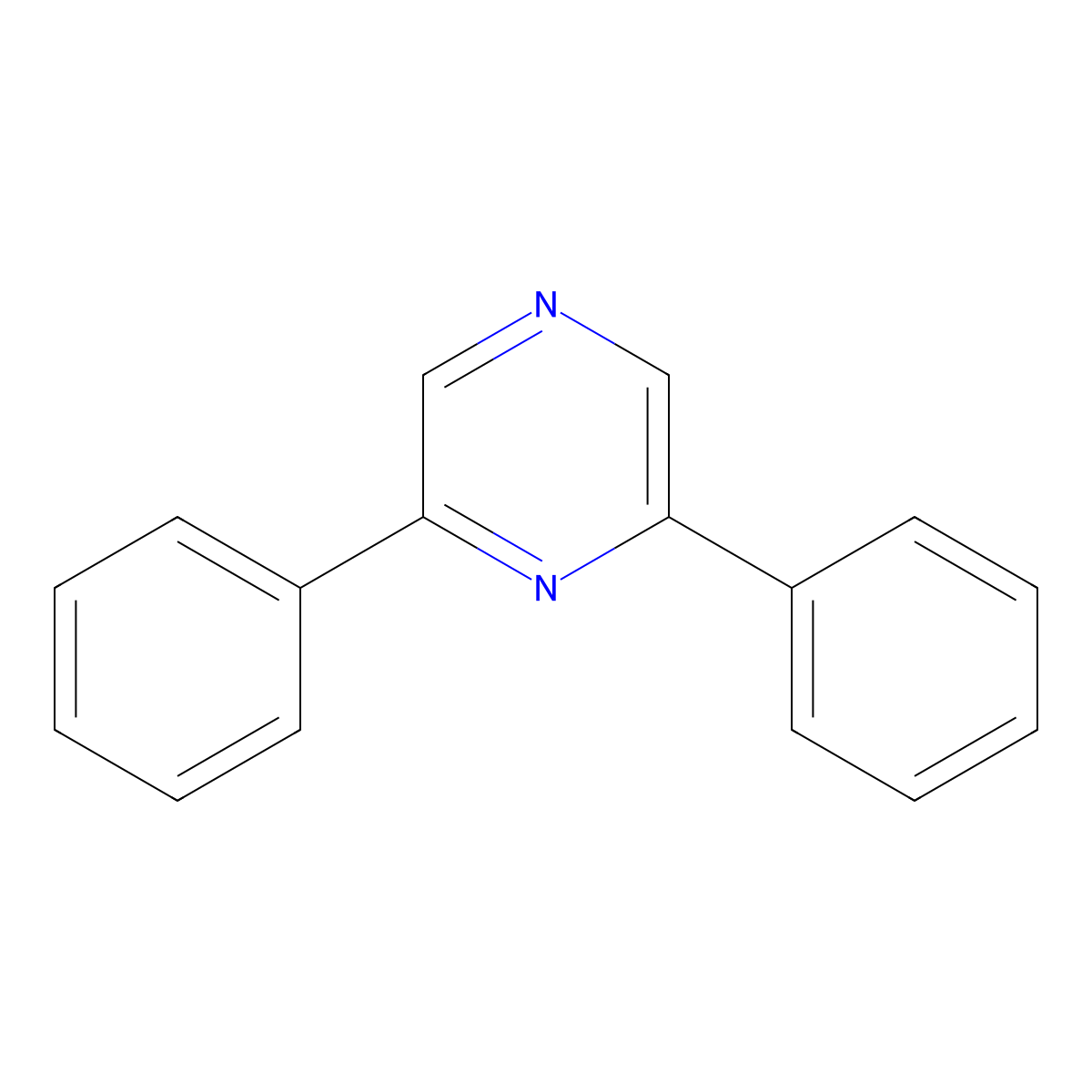 2,6-Diphenylpyrazine molecular structure, CAS 25827-94-5