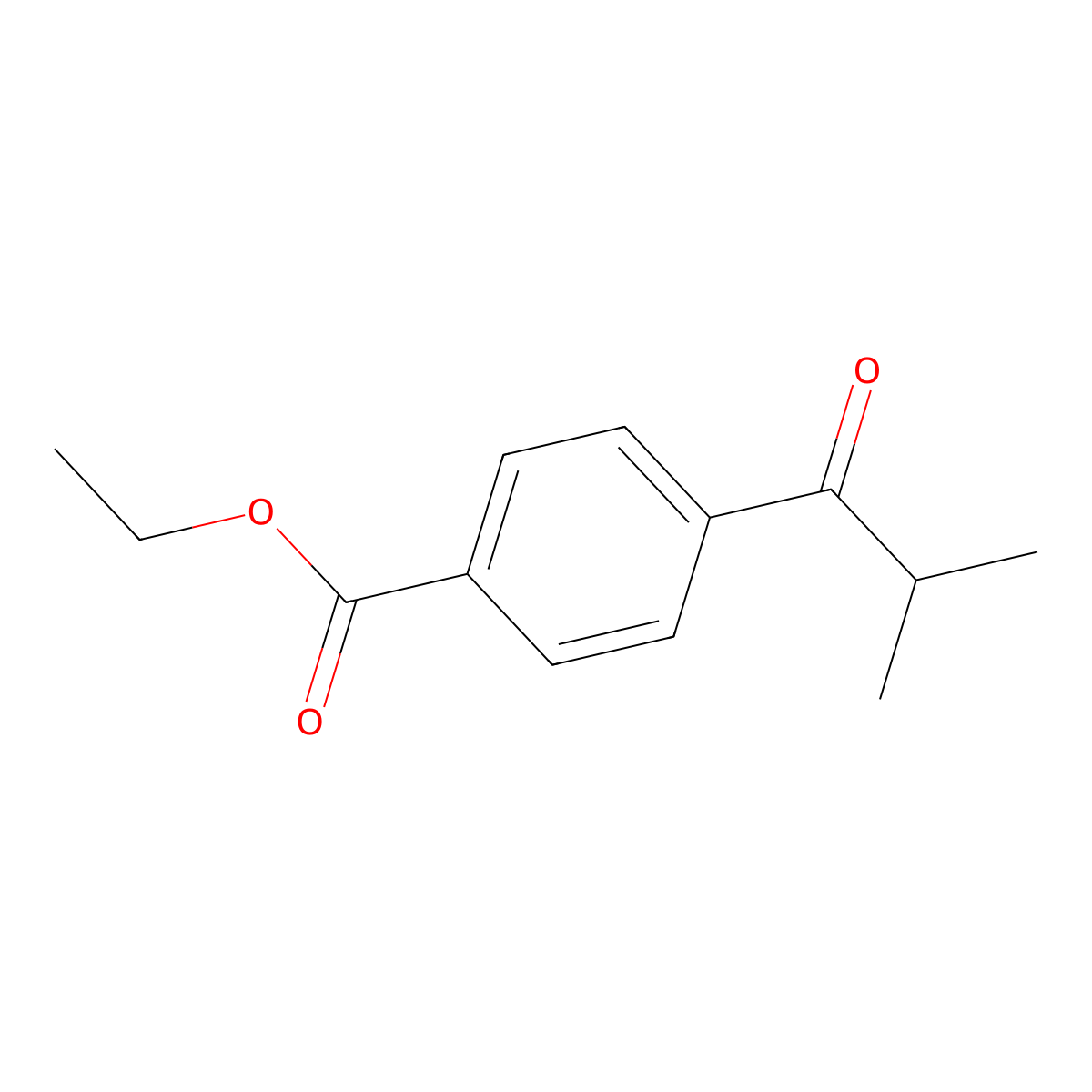 Ethyl 4-isobutyrylbenzoate molecular structure, CAS 258272-90-1