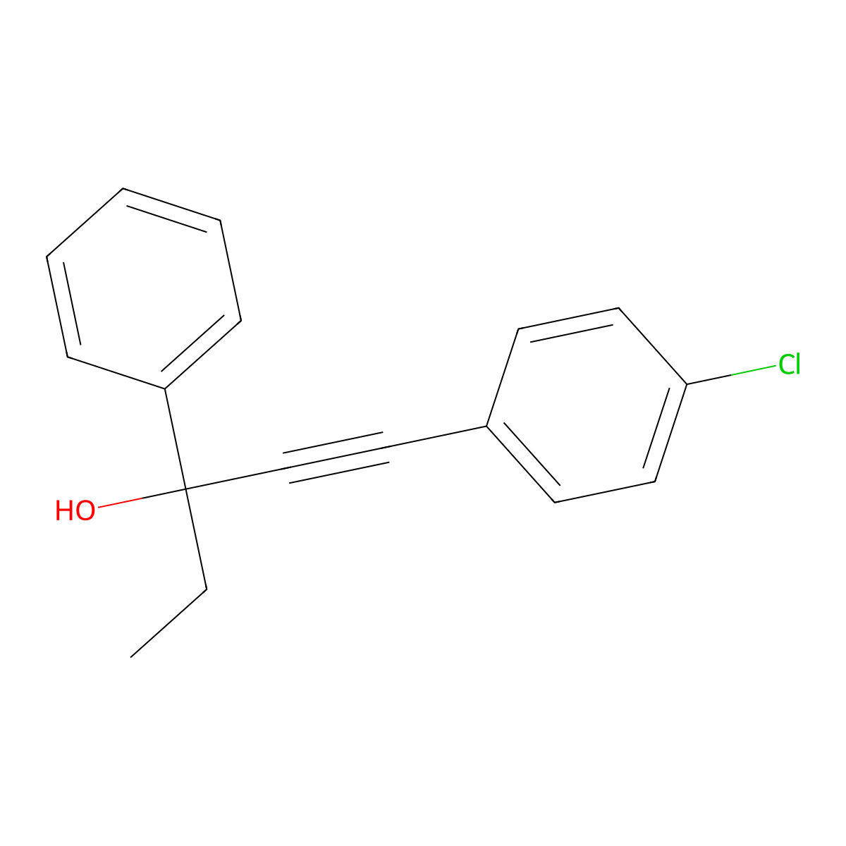 1-(4-Chlorophenyl)-3-phenylpent-1-YN-3-OL molecular structure, CAS 2583190-29-6
