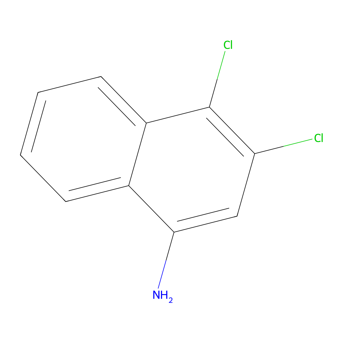 3,4-Dichloronaphthalen-1-amine molecular structure, CAS 25833-32-3