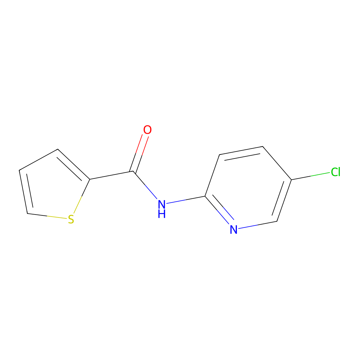 N-(5-chloropyridin-2-yl)thiophene-2-carboxamide molecular structure, CAS 258338-51-1