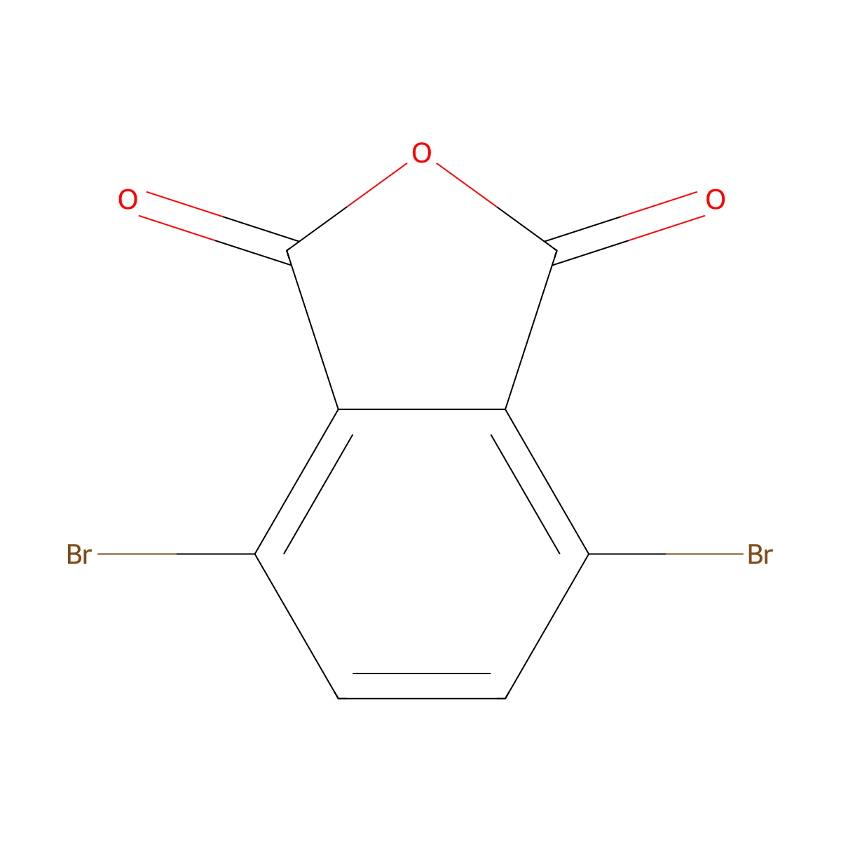 3,6-Dibromophthalic Anhydride molecular structure, CAS 25834-16-6