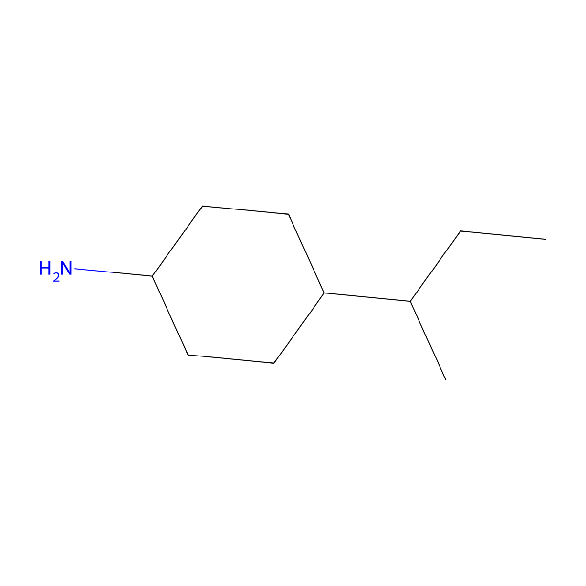 4-sec-Butylcyclohexylamine molecular structure, CAS 25834-93-9