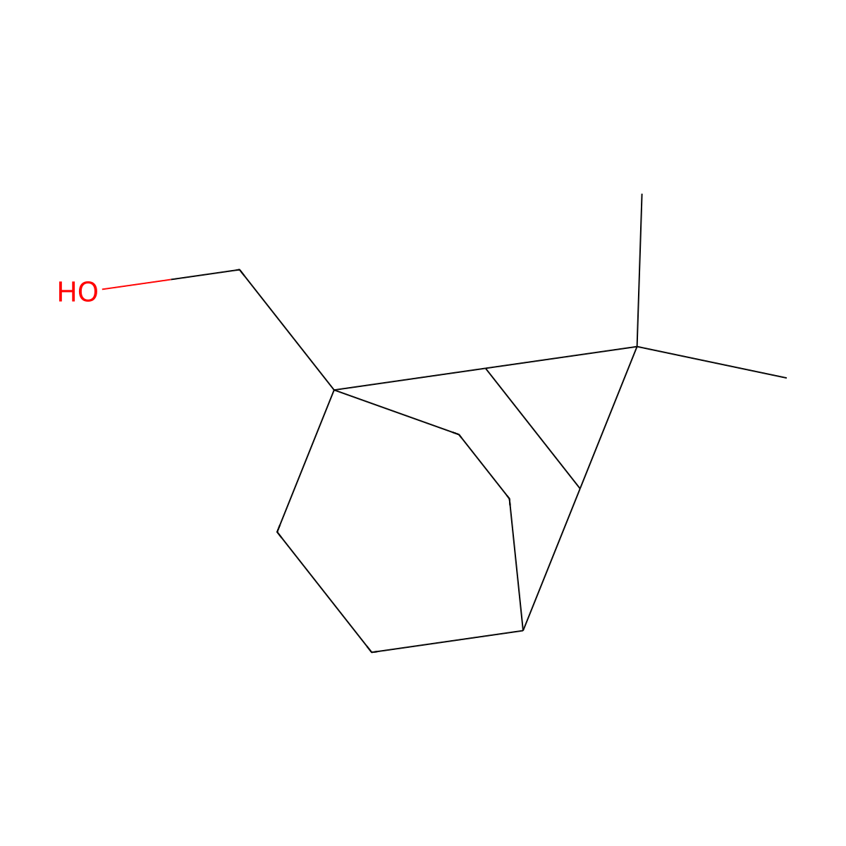 Tricyclo[3.2.2.02,4]nonane-1-methanol, 3,3-dimethyl- molecular structure, CAS 258345-30-1