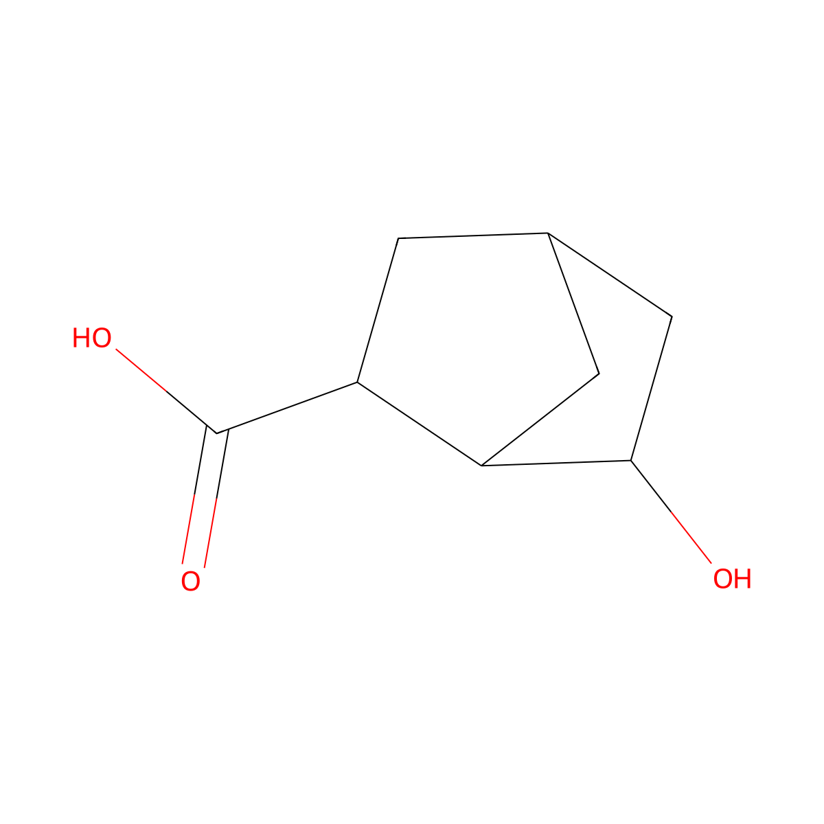 6-Hydroxybicyclo[2.2.1]heptane-2-carboxylic acid molecular structure, CAS 258345-33-4