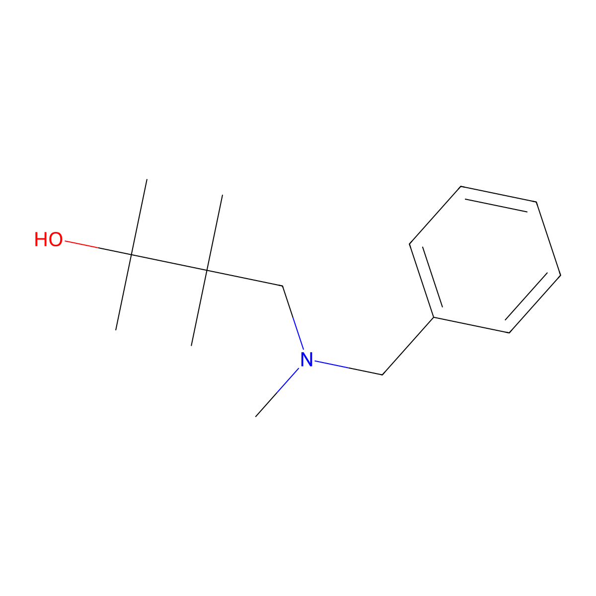4-[Benzyl(methyl)amino]-2,3,3-trimethylbutan-2-ol molecular structure, CAS 258345-36-7