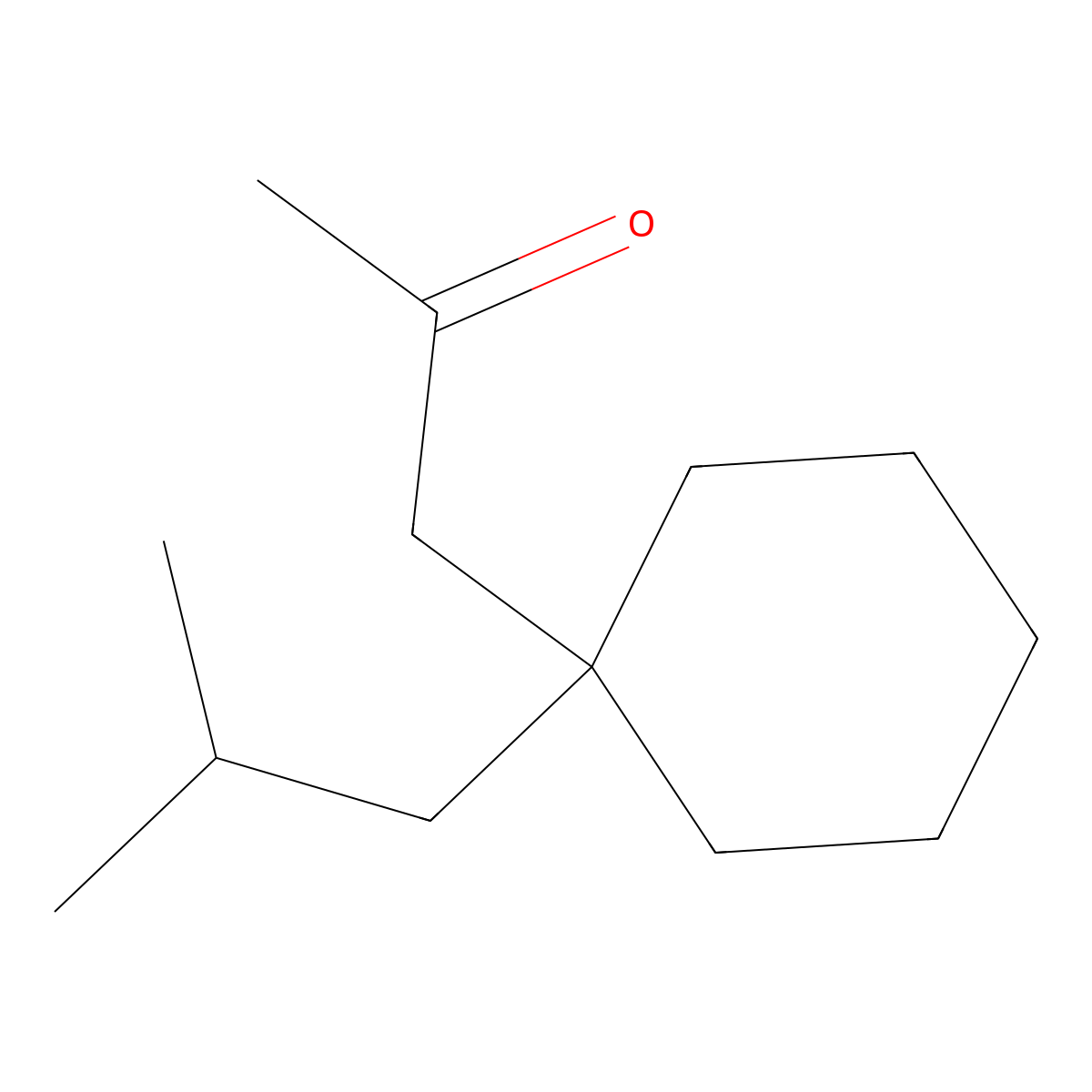 1-(1-Isobutylcyclohexyl)acetone molecular structure, CAS 258345-38-9