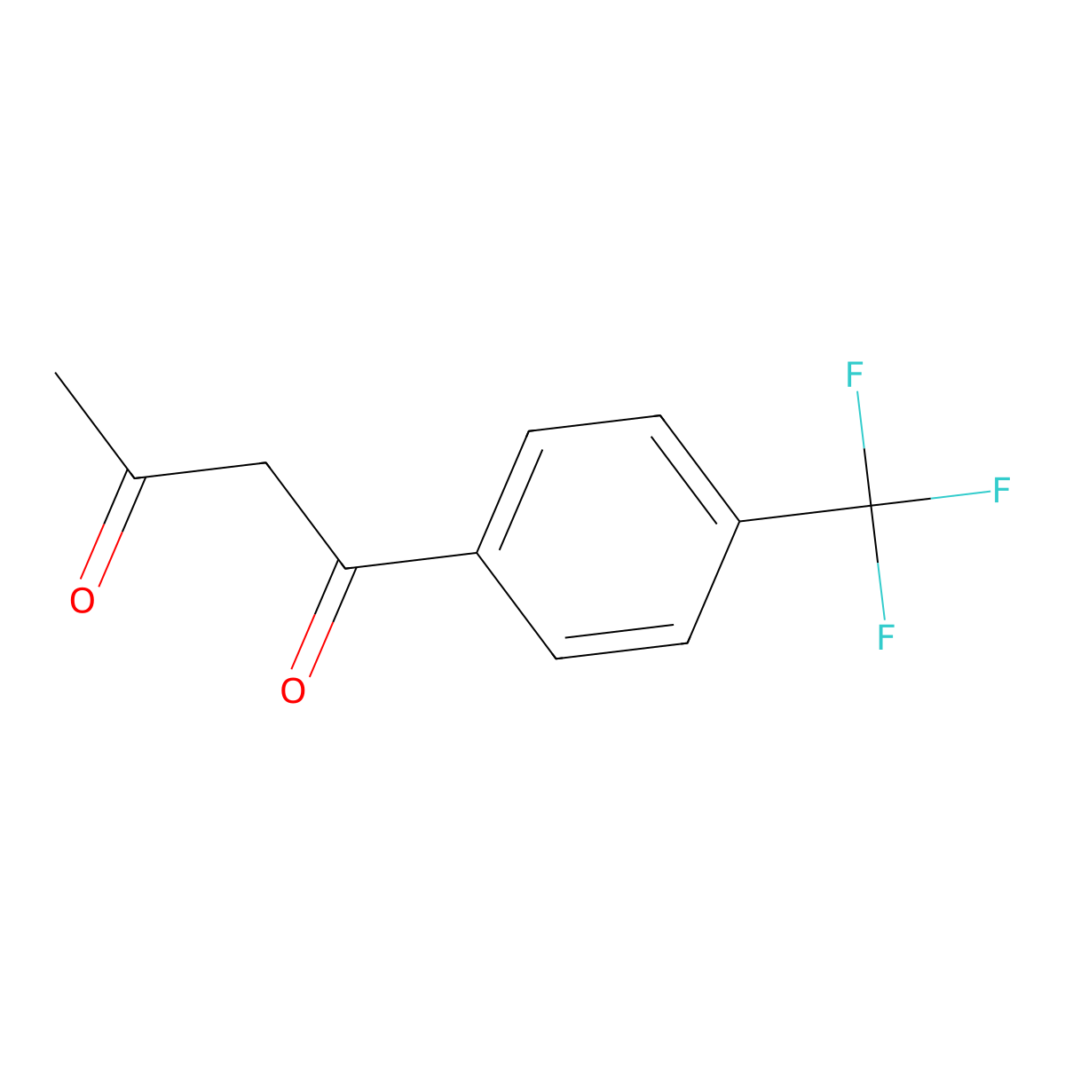 1-(4-(Trifluoromethyl)phenyl)butane-1,3-dione molecular structure, CAS 258346-69-9