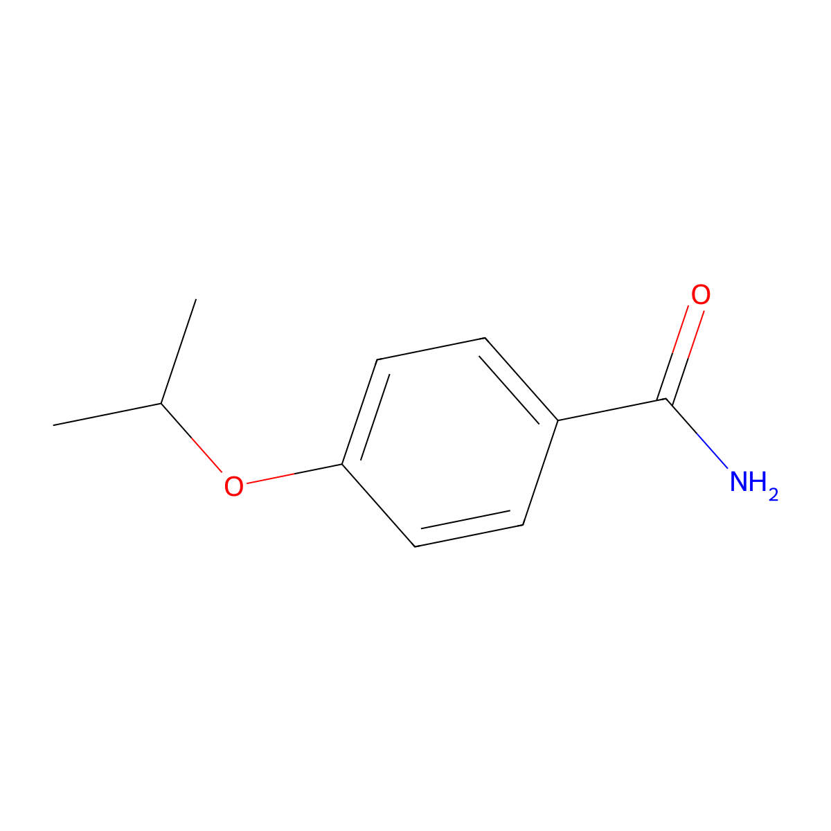 4-(Propan-2-yloxy)benzamide molecular structure, CAS 258347-23-8