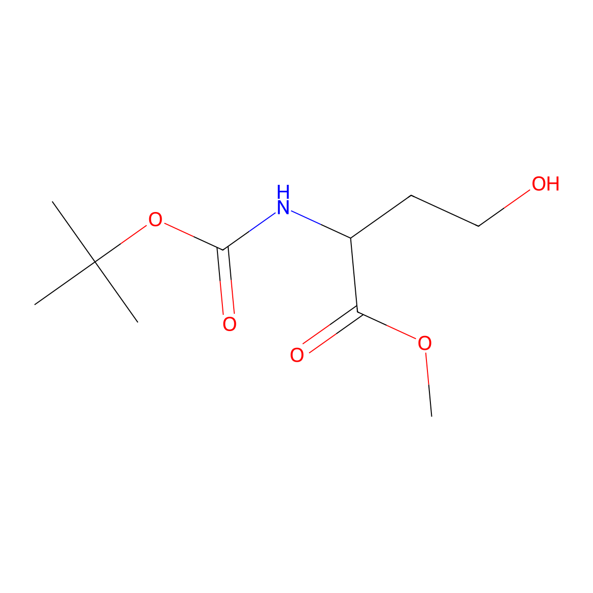 N-BOC-DL-homoserine Methyl Ester molecular structure, CAS 258351-86-9