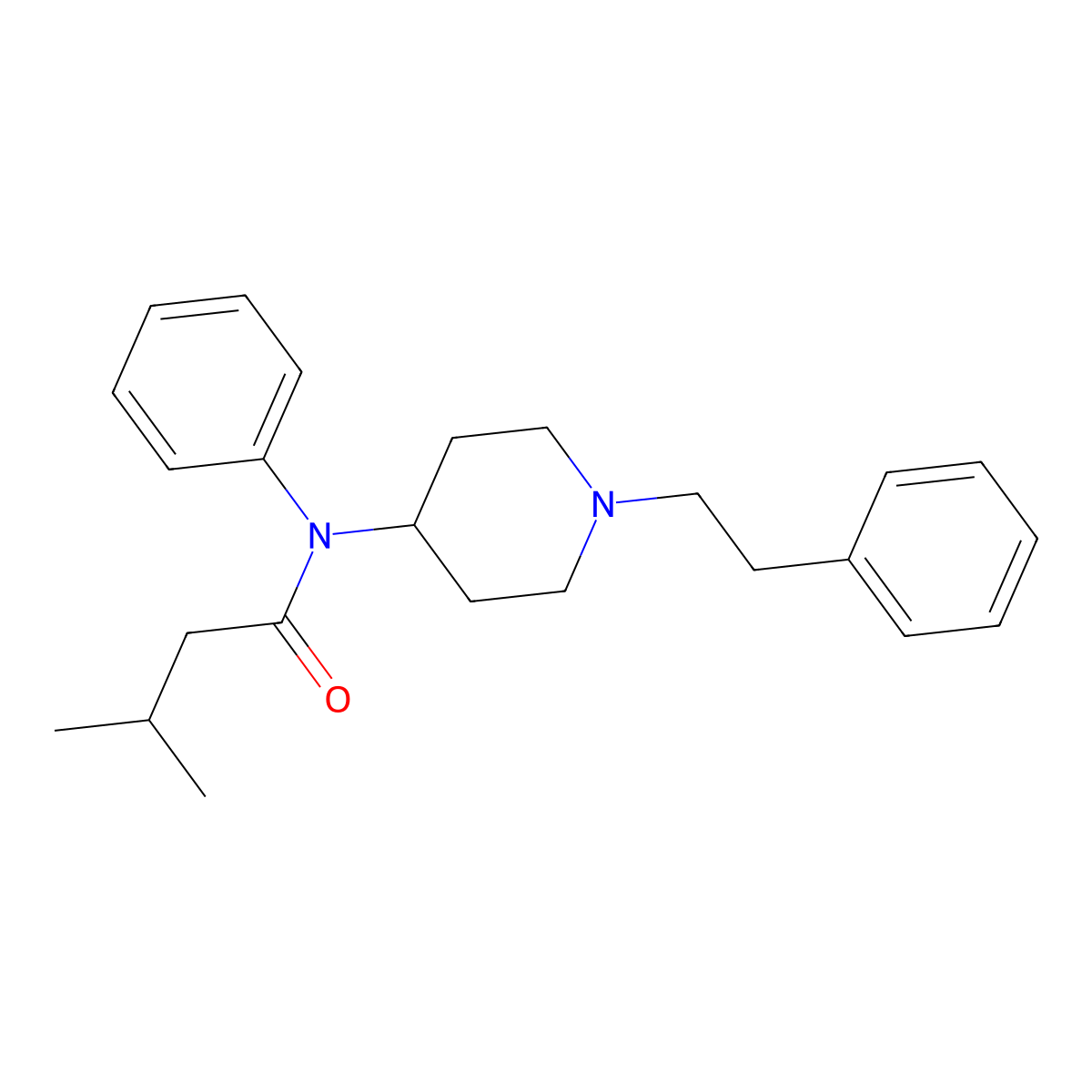 Isovalerylfentanyl molecular structure, CAS 2583550-97-2