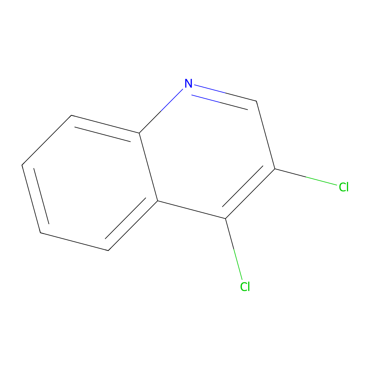 3,4-Dichloroquinoline molecular structure, CAS 25836-11-7