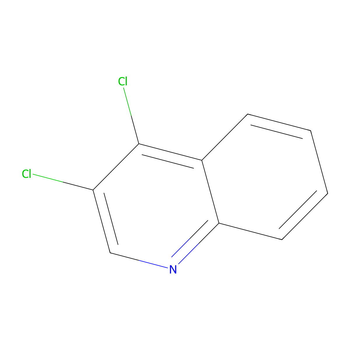 3,4-Dichloroquinoline molecular structure, CAS 25836-11-7