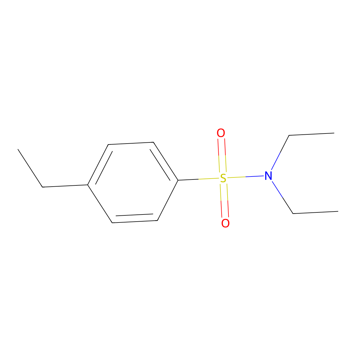 N,N,4-triethylbenzenesulfonamide molecular structure, CAS 25837-36-9
