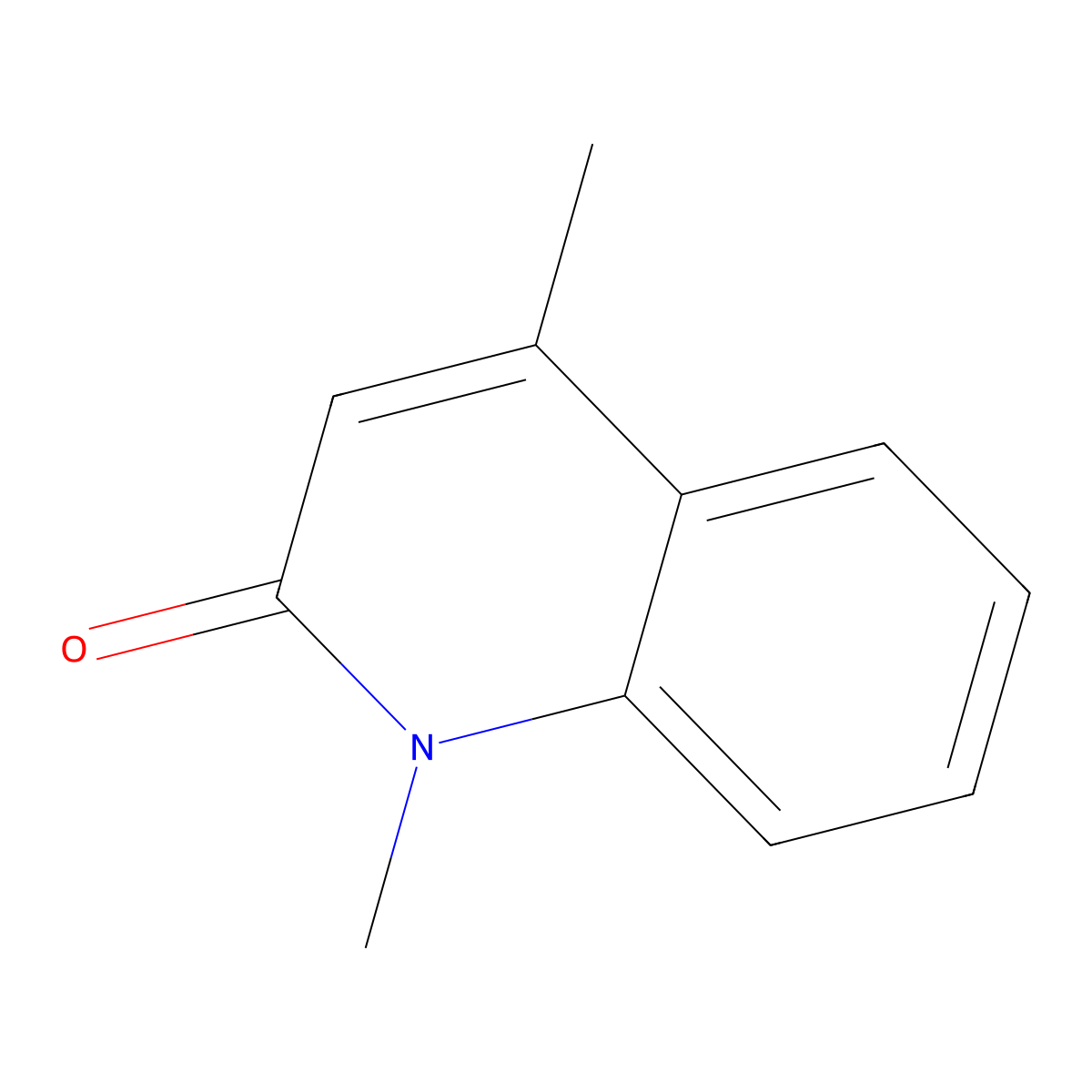 1,4-Dimethyl-2-quinolone molecular structure, CAS 2584-47-6