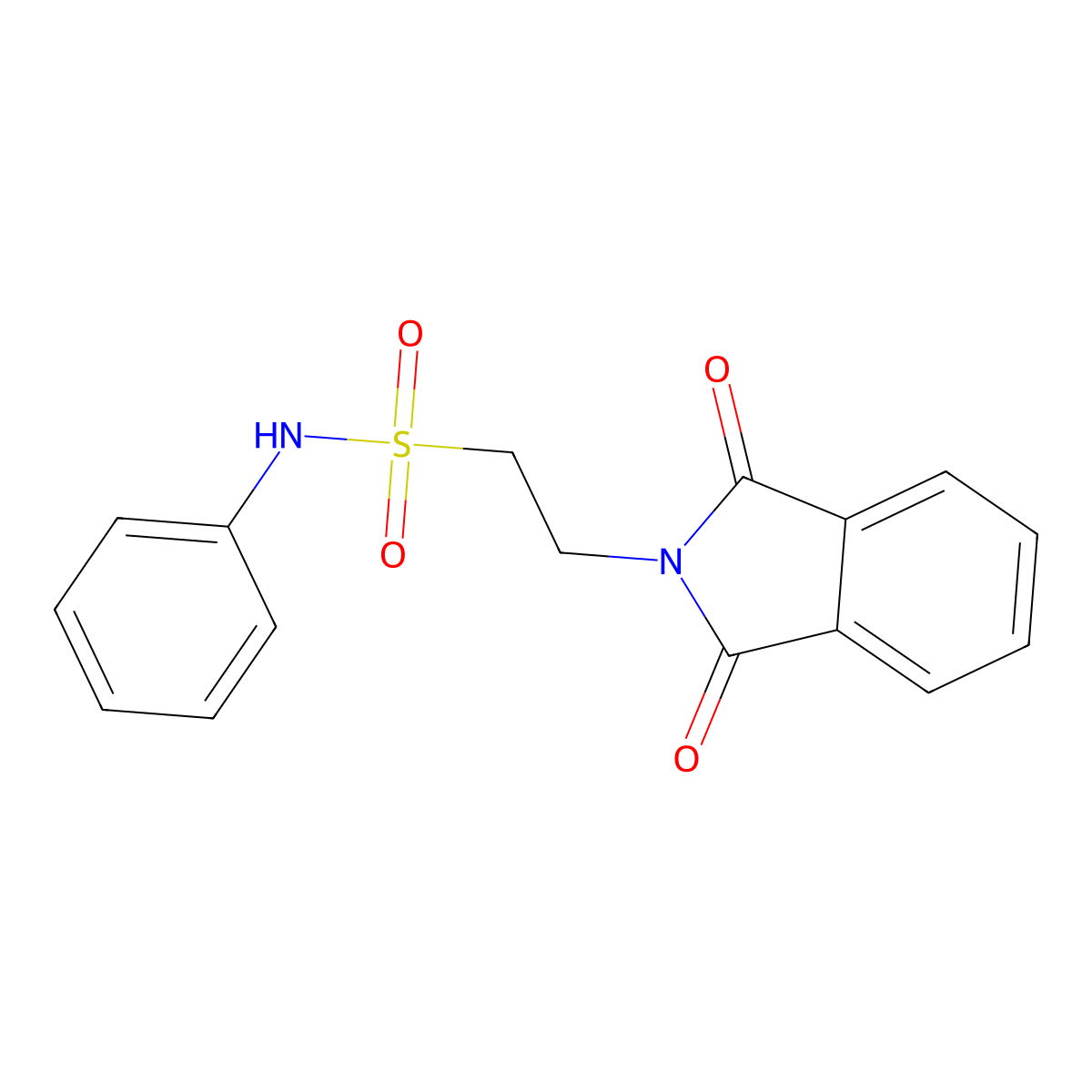 2-(1,3-dioxo-1,3-dihydro-2H-isoindol-2-yl)-N-phenylethanesulfonamide molecular structure, CAS 25840-58-8