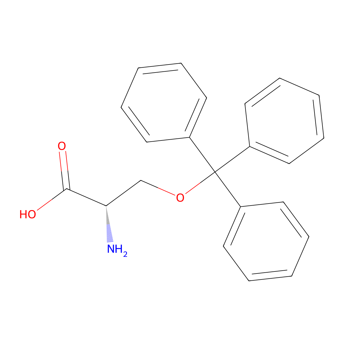 O-Trityl-L-serine molecular structure, CAS 25840-83-9