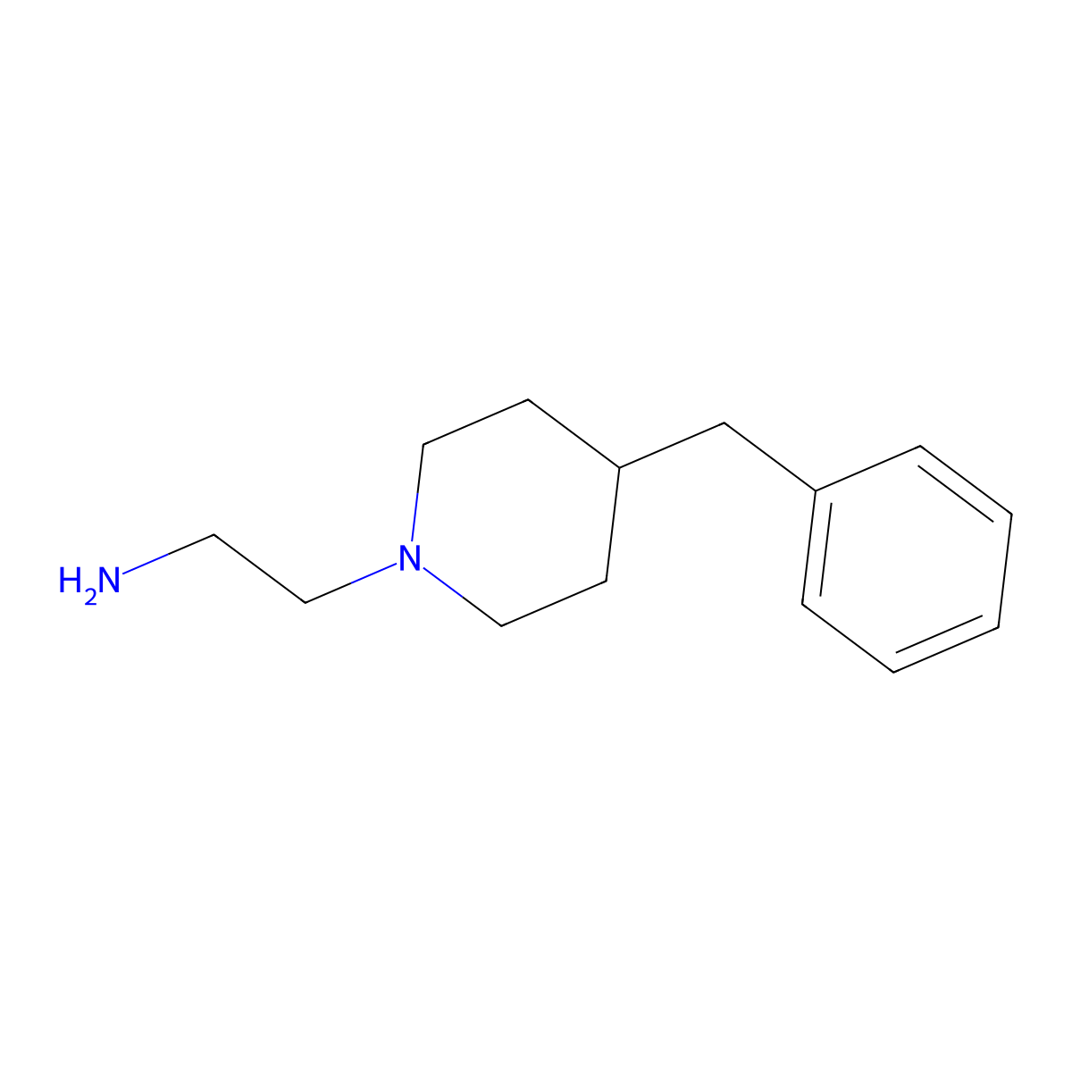 2-(4-Benzylpiperidin-1-yl)ethan-1-amine molecular structure, CAS 25842-32-4