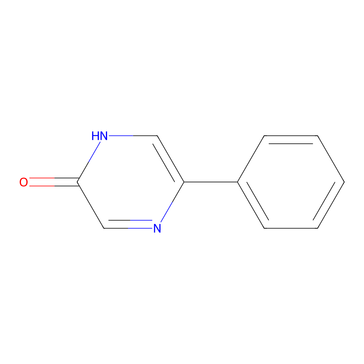 5-phenyl-1H-pyrazin-2-one molecular structure, CAS 25844-72-8