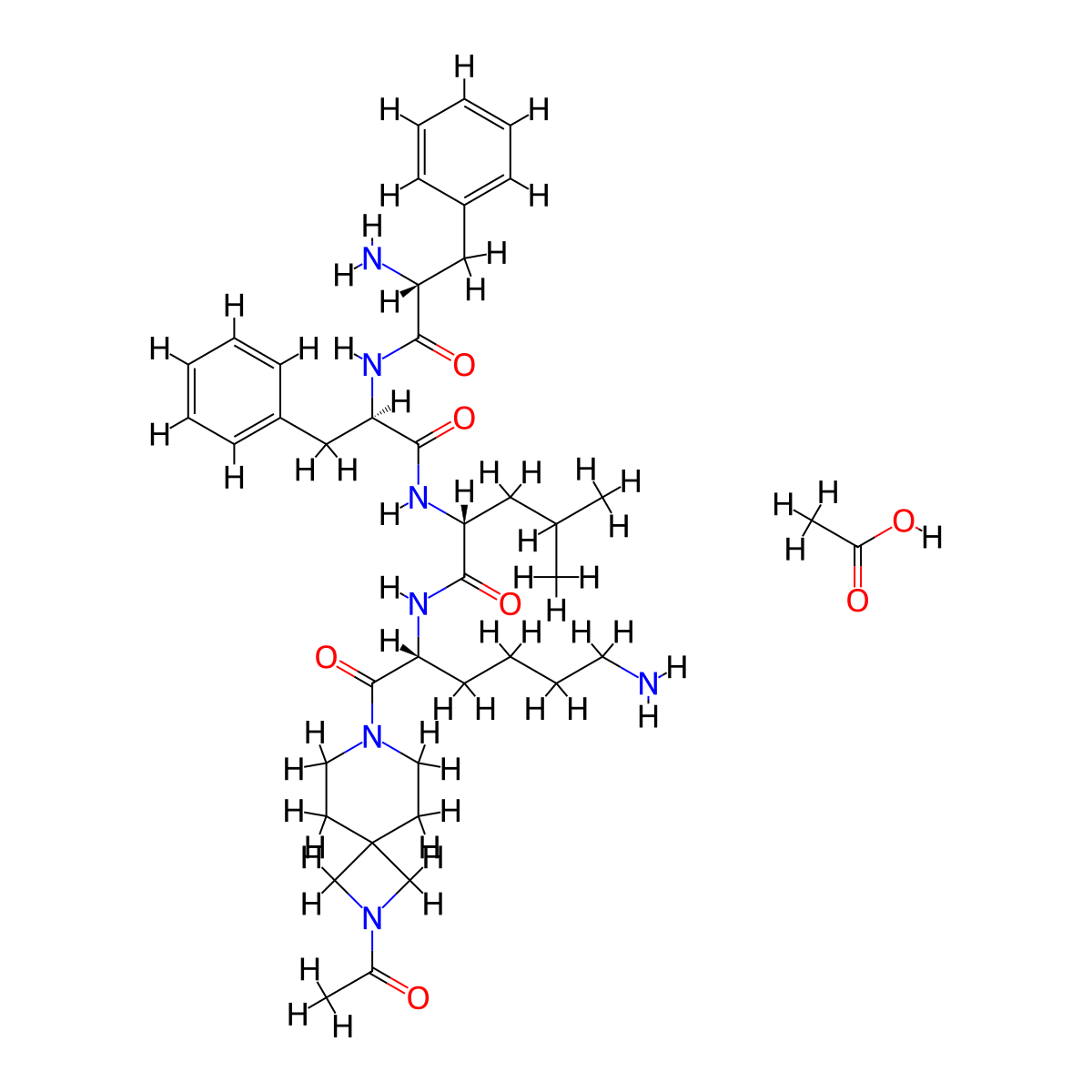 Anrikefon acetate molecular structure, CAS 2584931-05-3