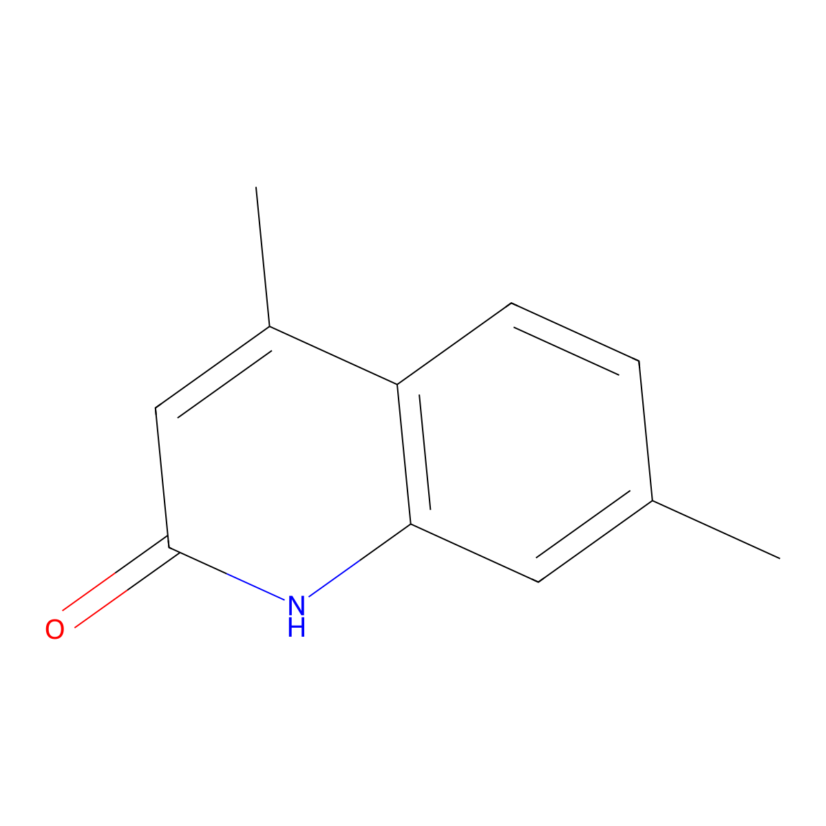 4,7-Dimethyl-1,2-dihydroquinolin-2-one molecular structure, CAS 2585-18-4