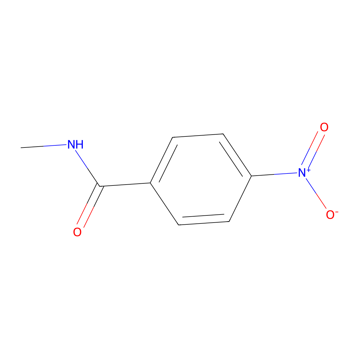 N-Methyl-4-nitrobenzamide molecular structure, CAS 2585-23-1