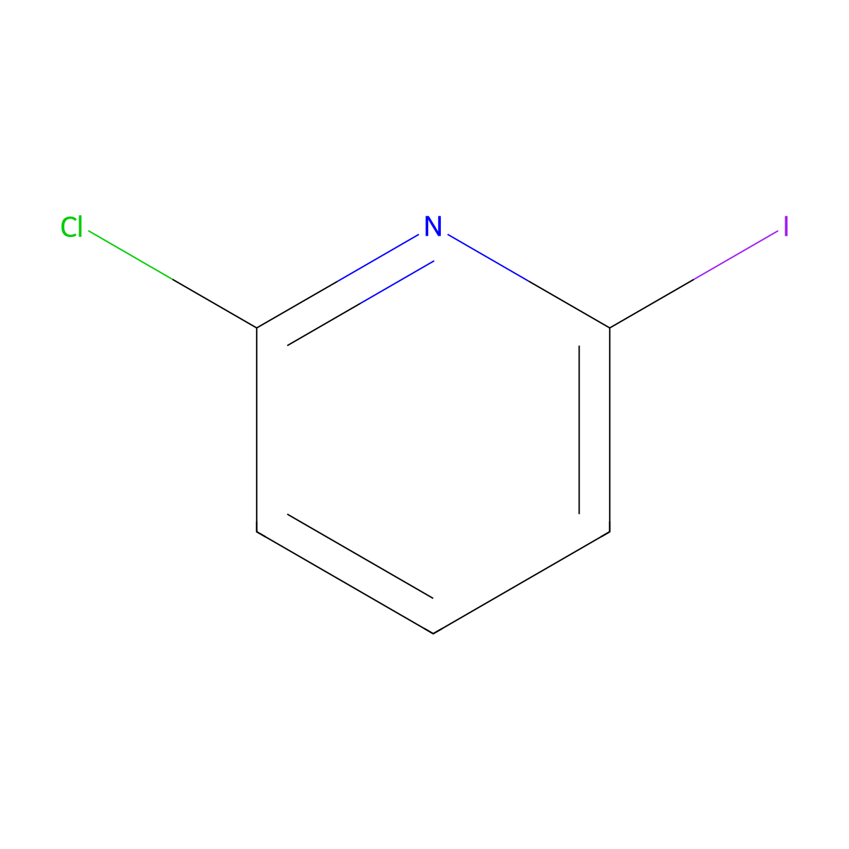 2-Chloro-6-iodopyridine molecular structure, CAS 258506-66-0