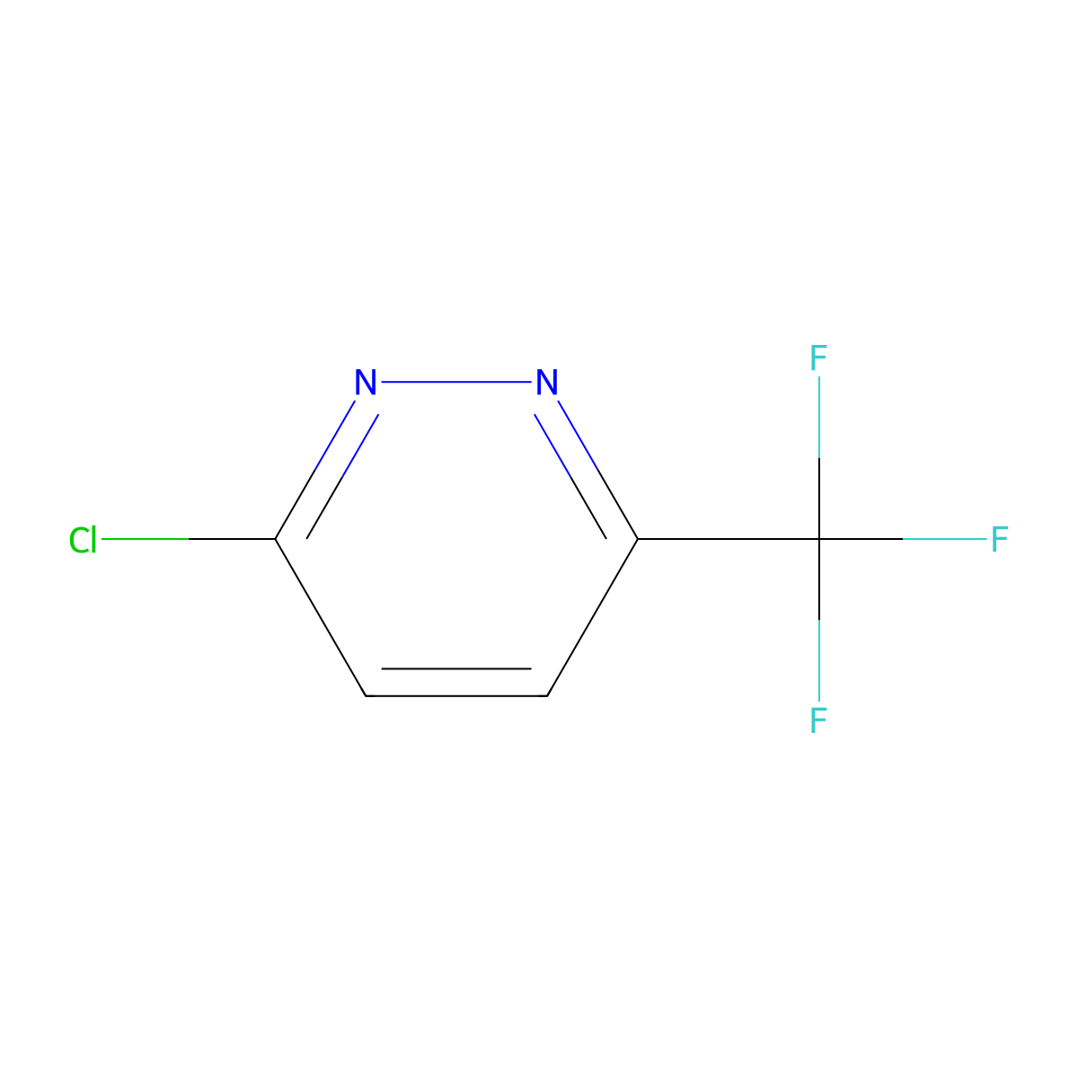3-Chloro-6-(trifluoromethyl)pyridazine molecular structure, CAS 258506-68-2