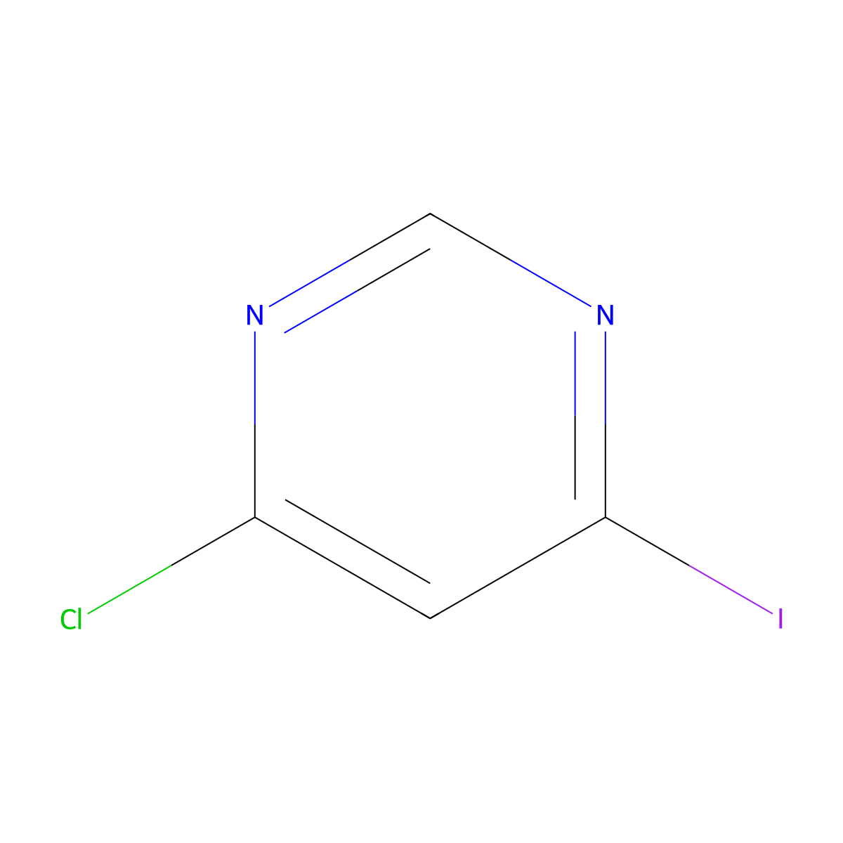 4-Chloro-6-iodopyrimidine molecular structure, CAS 258506-74-0