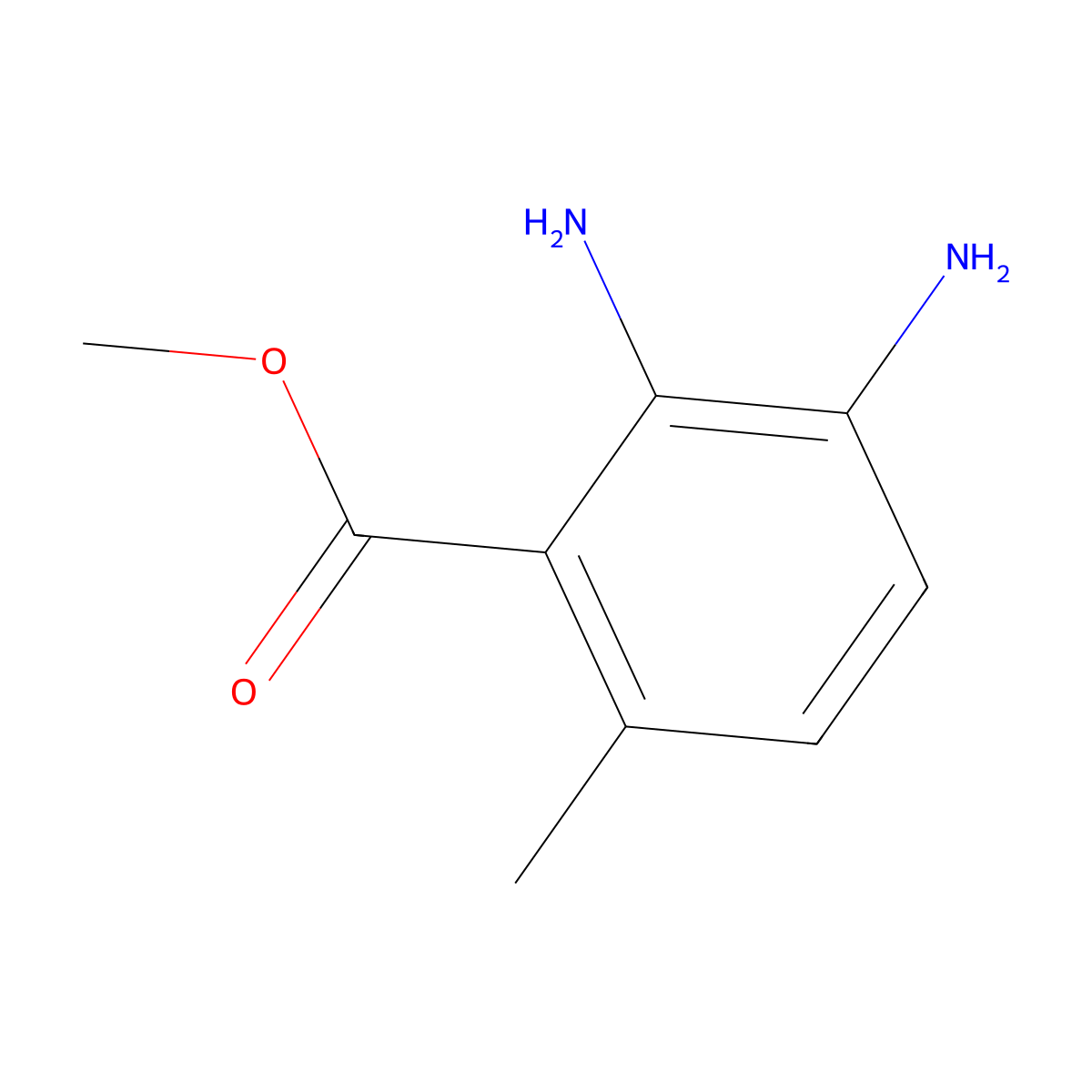 Methyl 2,3-diamino-6-methylbenzoate molecular structure, CAS 258508-85-9